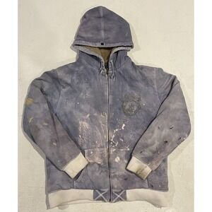 Vintage‎ Oneill Lined Hooded Chore Jacket Coat Mens XL Purple Distressed Work